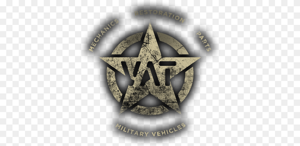 Vat Is A Workshop Specialized In Military Vehicles Emblem, Logo, Badge, Symbol Png Image