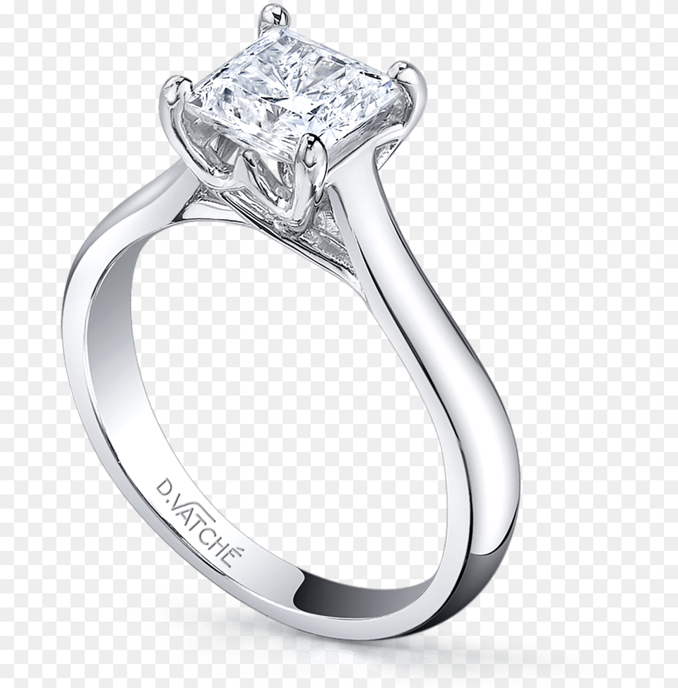 Vatche Royal Crown Princess Engagement Ring Pre Engagement Ring, Accessories, Jewelry, Silver, Diamond Png