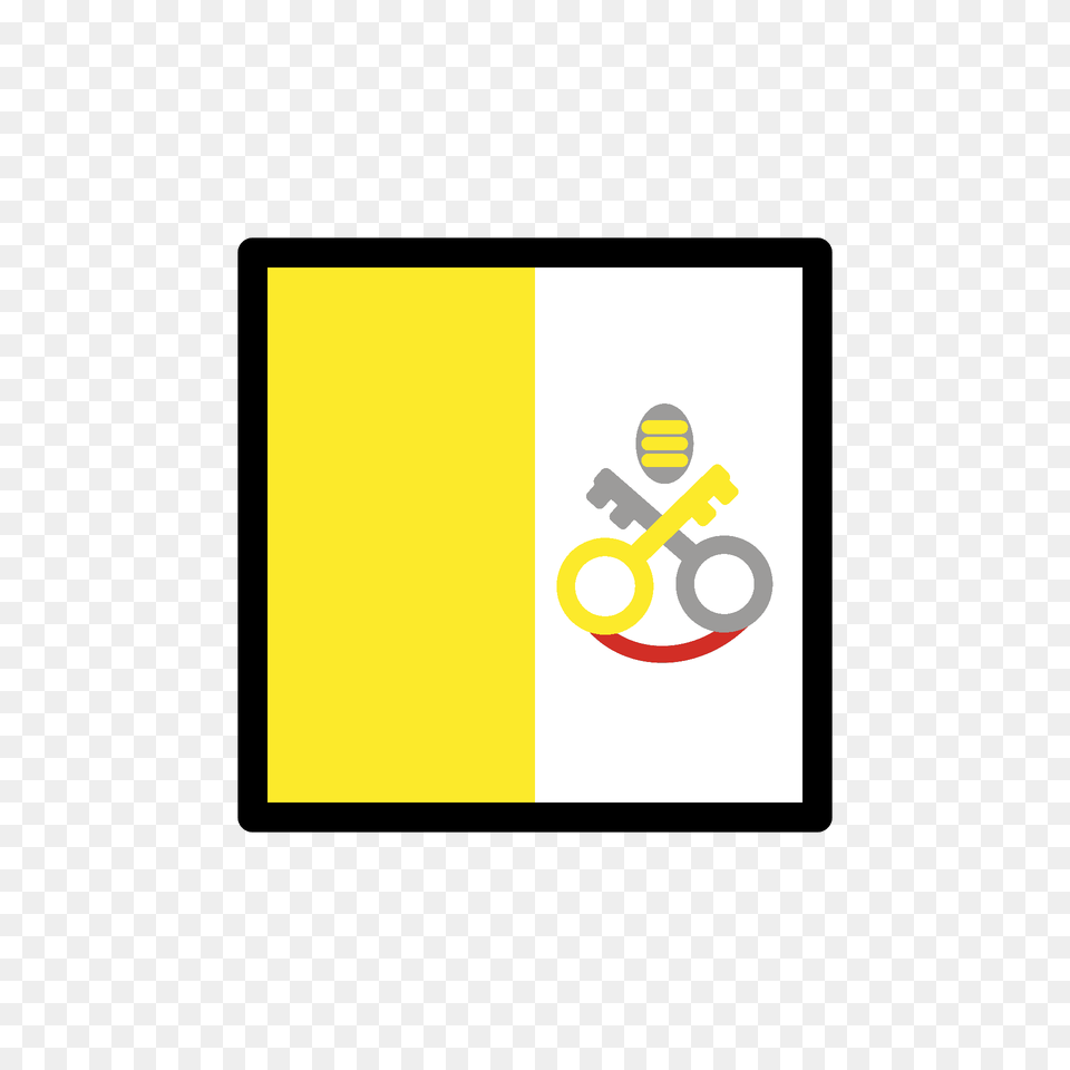 Vatican City Flag Emoji Clipart, Blackboard, Logo, Text Free Png