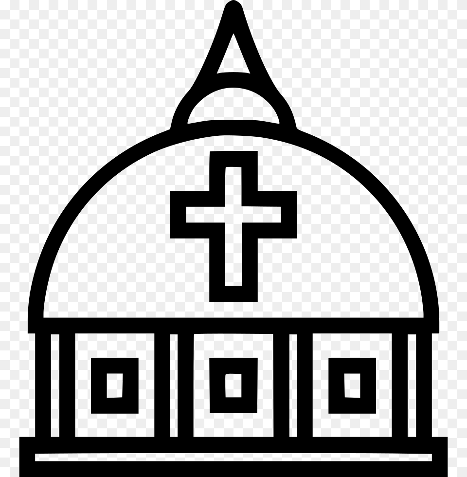 Vatican Dome Easter Egg With Cross, Symbol, Stencil Png