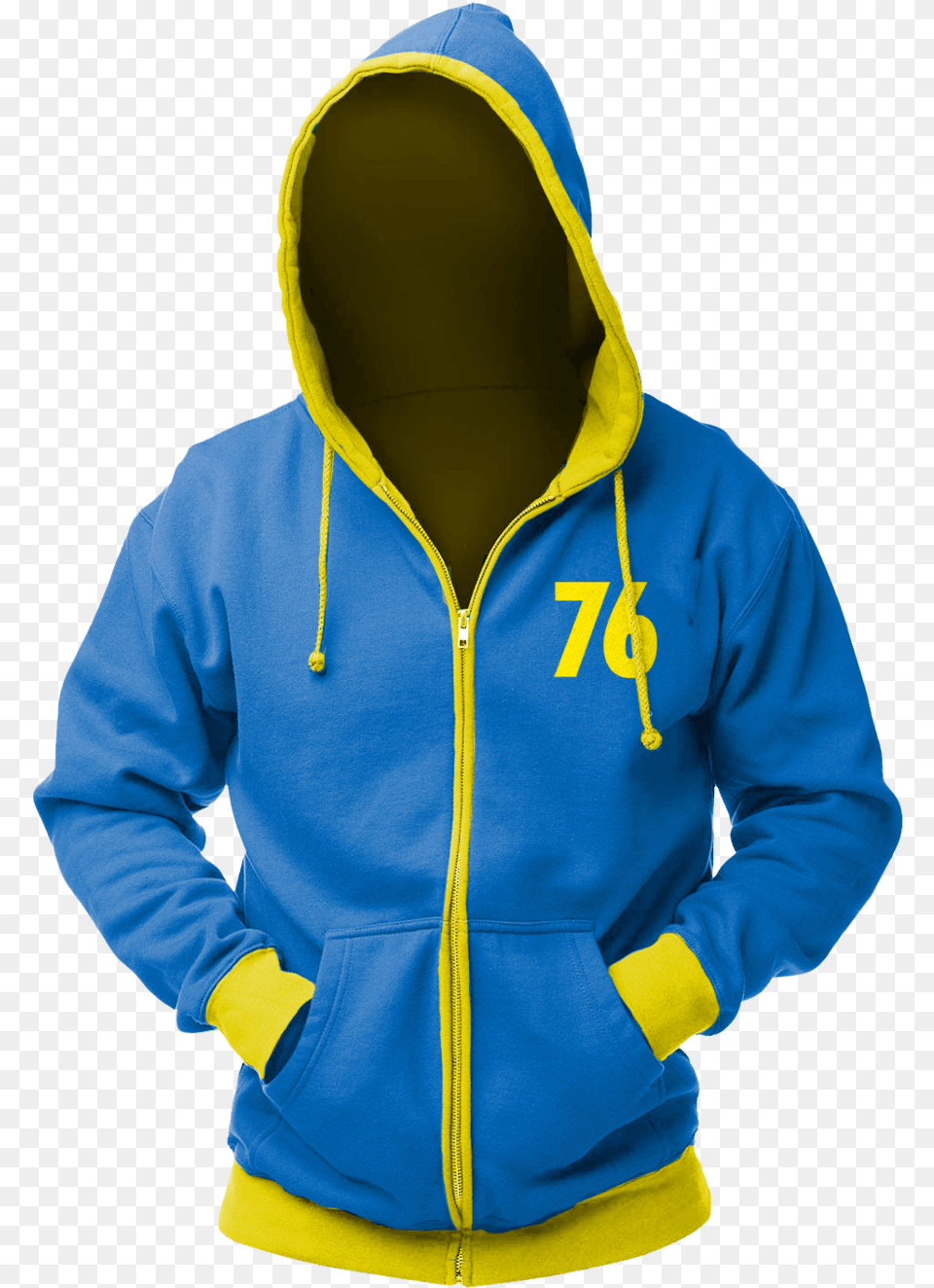 Vault 76 Unisex Zip Hoodie Amp Tee Offer Fallout Hoodie, Clothing, Hood, Knitwear, Sweater Png