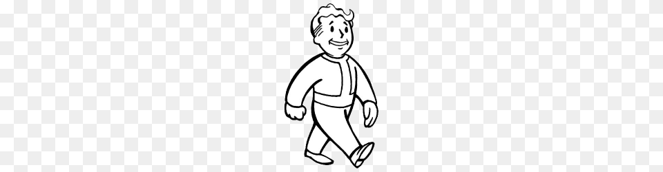 Vault Boy, Stencil, Baby, Person, Face Png Image