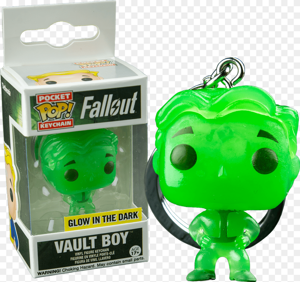 Vault Boy Glow In The Dark Pocket Pop Vinyl Keychain Funko Keychain Glow In The Dark, Toy Free Png Download