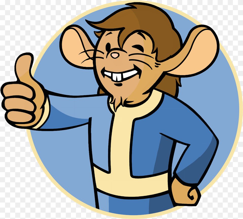 Vault Boy Matty Vault Boy Thumbs Up No Background, Body Part, Finger, Hand, Person Png Image