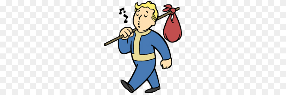 Vault Boy Walking, People, Person, Baby, Face Free Transparent Png