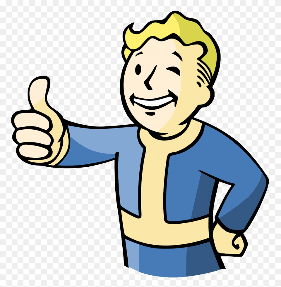 Vault Boys Rule Of Thumb Cant Save You From Nuclear Fallout, Body Part, Finger, Hand, Person Png Image