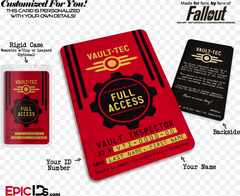 Vault Inspector Fallout Emblem, Document, Id Cards, Passport, Text Free Transparent Png