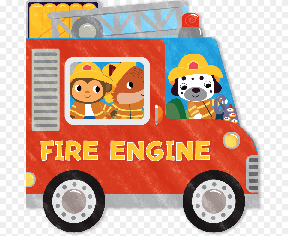 Vbb Fireengine Cover Fire Engine Book, Transportation, Vehicle, Van, Baby Png Image