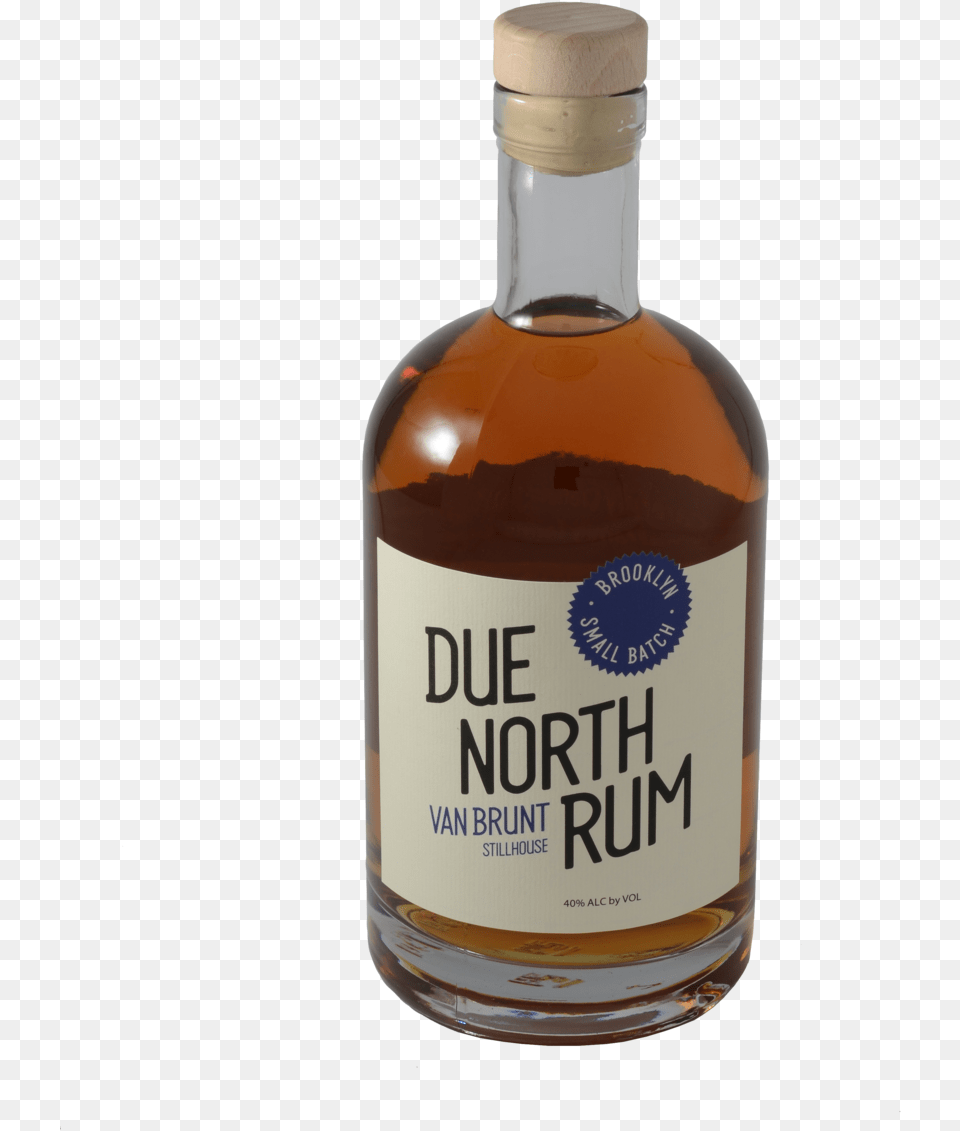 Vbs Due North Rum Is An Amber Rum Distilled From Organic Glass Bottle, Alcohol, Beverage, Liquor Free Png Download