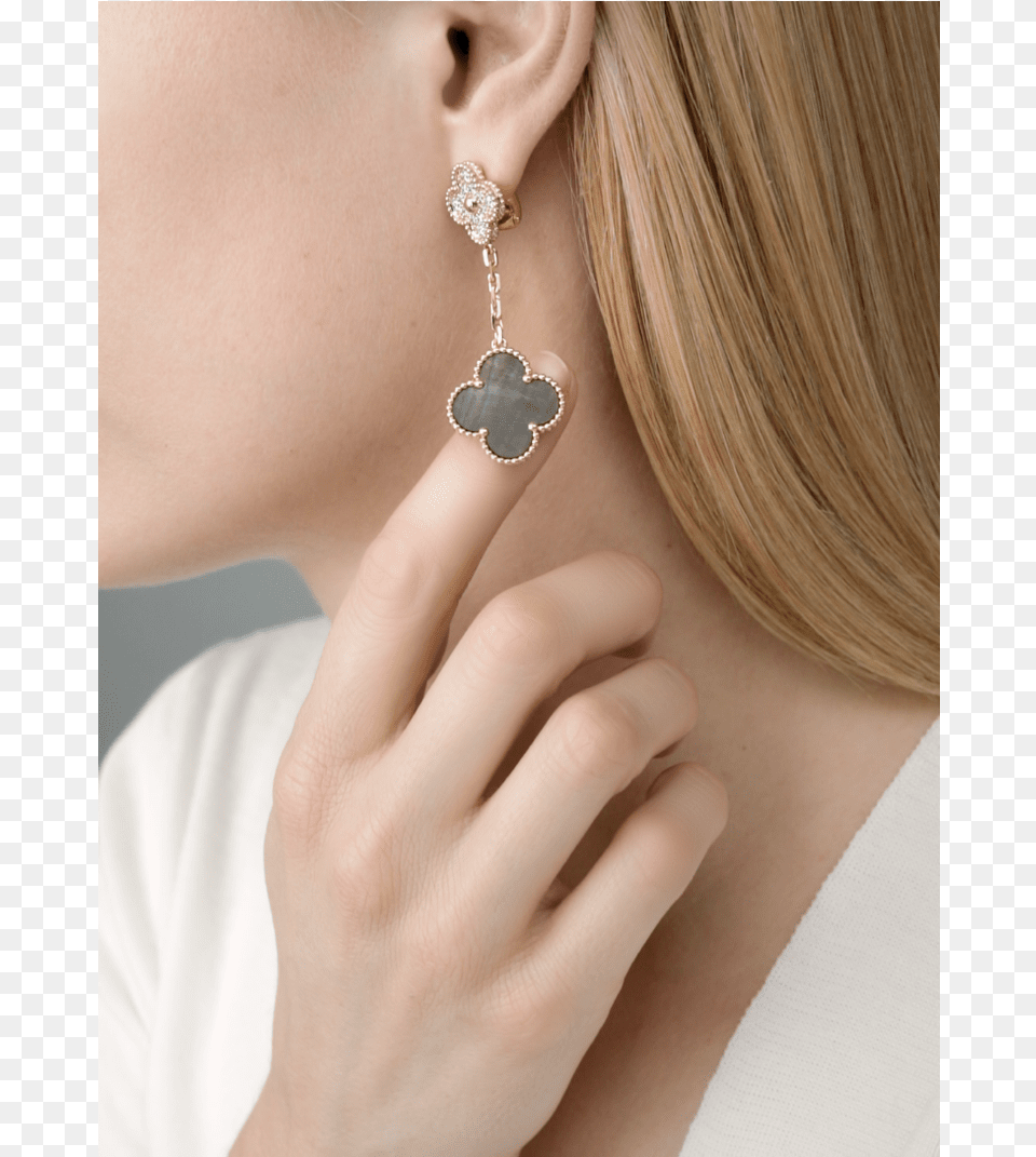 Vca Magic Alhambra Earrings, Accessories, Adult, Earring, Female Free Transparent Png