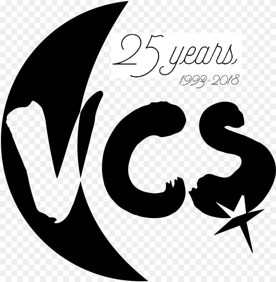 Vcs 25th Anniversary Logo Logo Vcs, Text, Handwriting Free Png