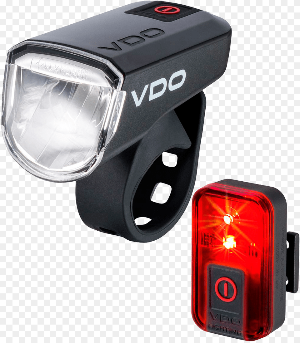 Vdo Eco M30 Front U0026 Rear Light Set Vdo Usb Cycle Light Free Transparent Png