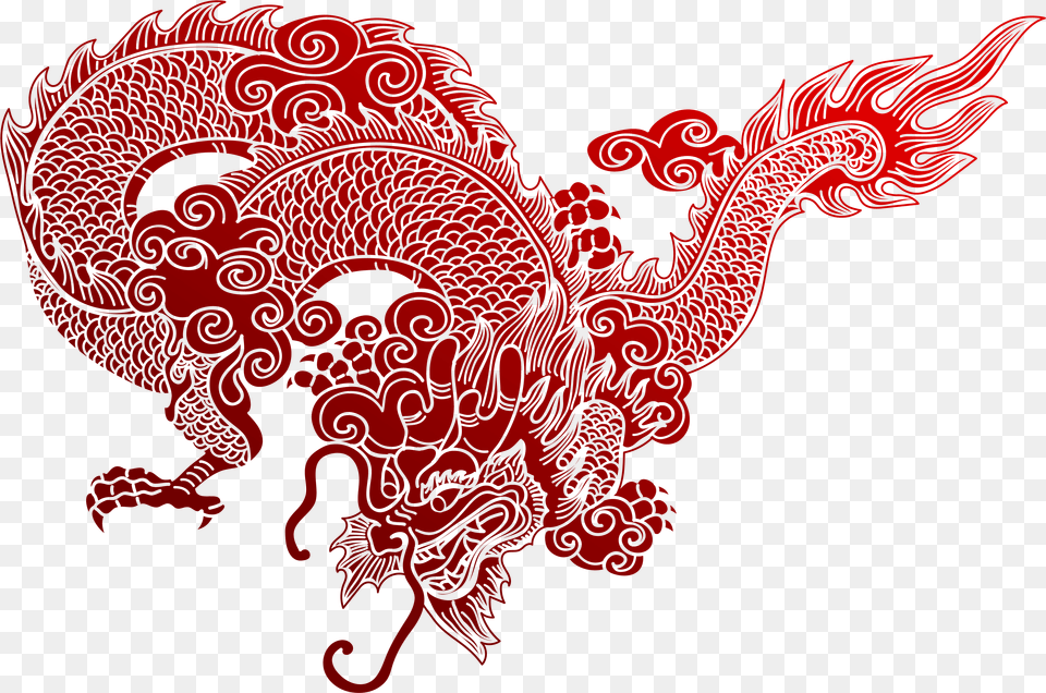 Vector About Redfestivalthe Cut Style12 Zodiac Animalsthe Chinese Papercut Dragon Free Transparent Png