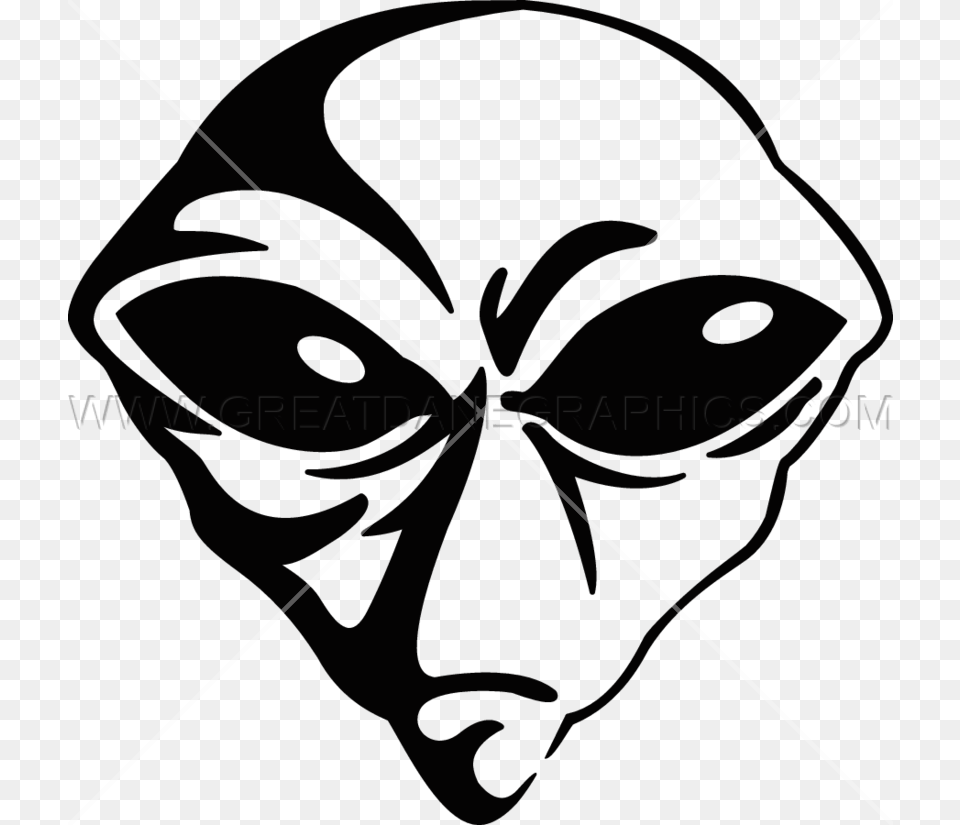 Vector Alien Head For Download On Mbtskoudsalg Alien Clipart Black And White, Bow, Weapon Png Image