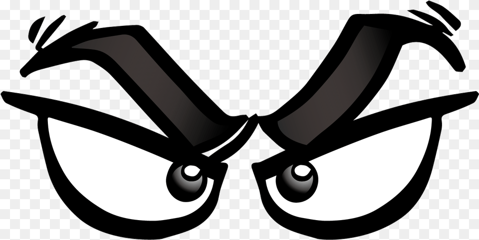 Vector Angry Eyes With Cartoon Glasses Transparent Background Angry Eyes Clipart, Accessories, Goggles, Bow, Weapon Png