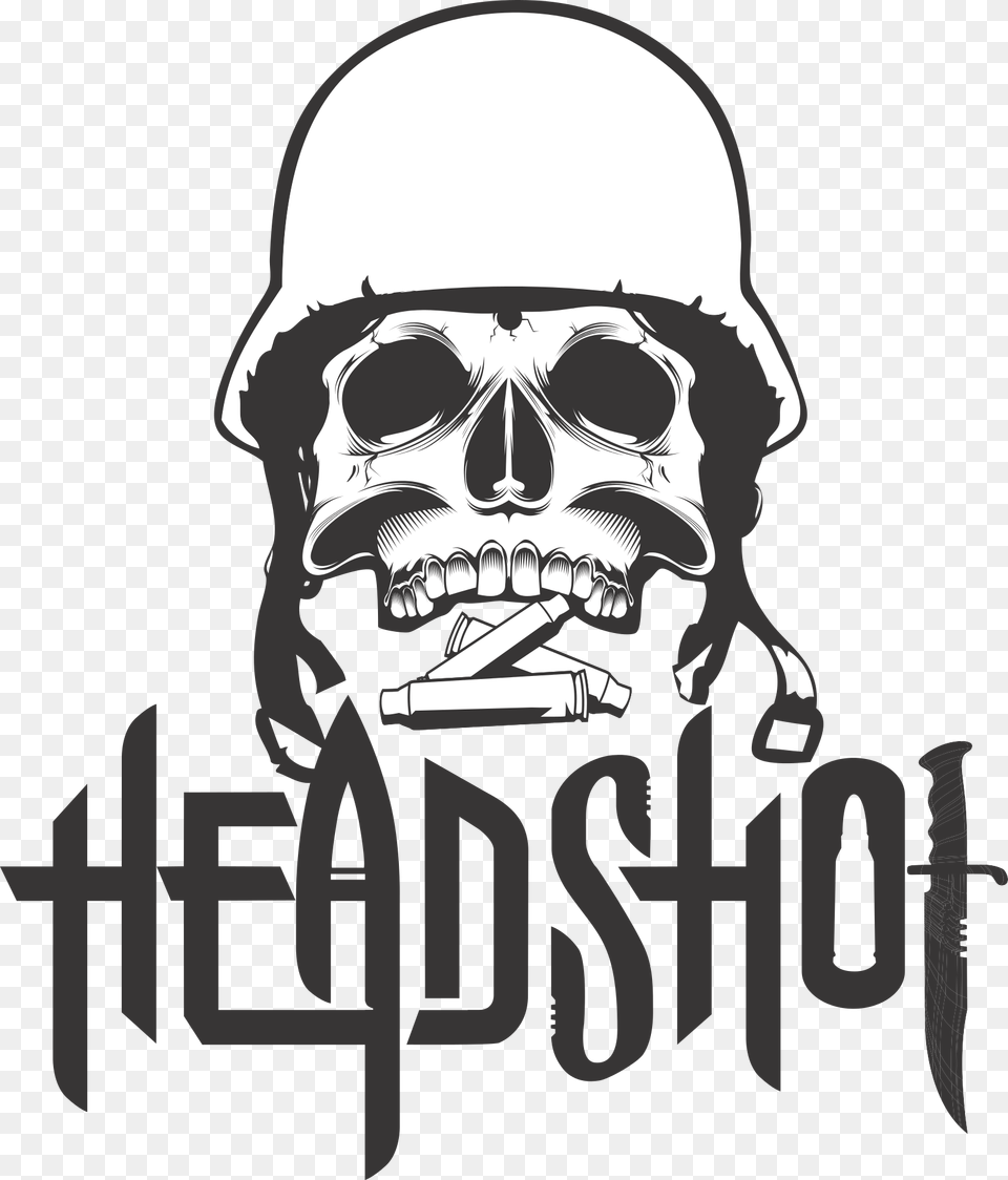 Vector Army Skull, Stencil Free Png Download