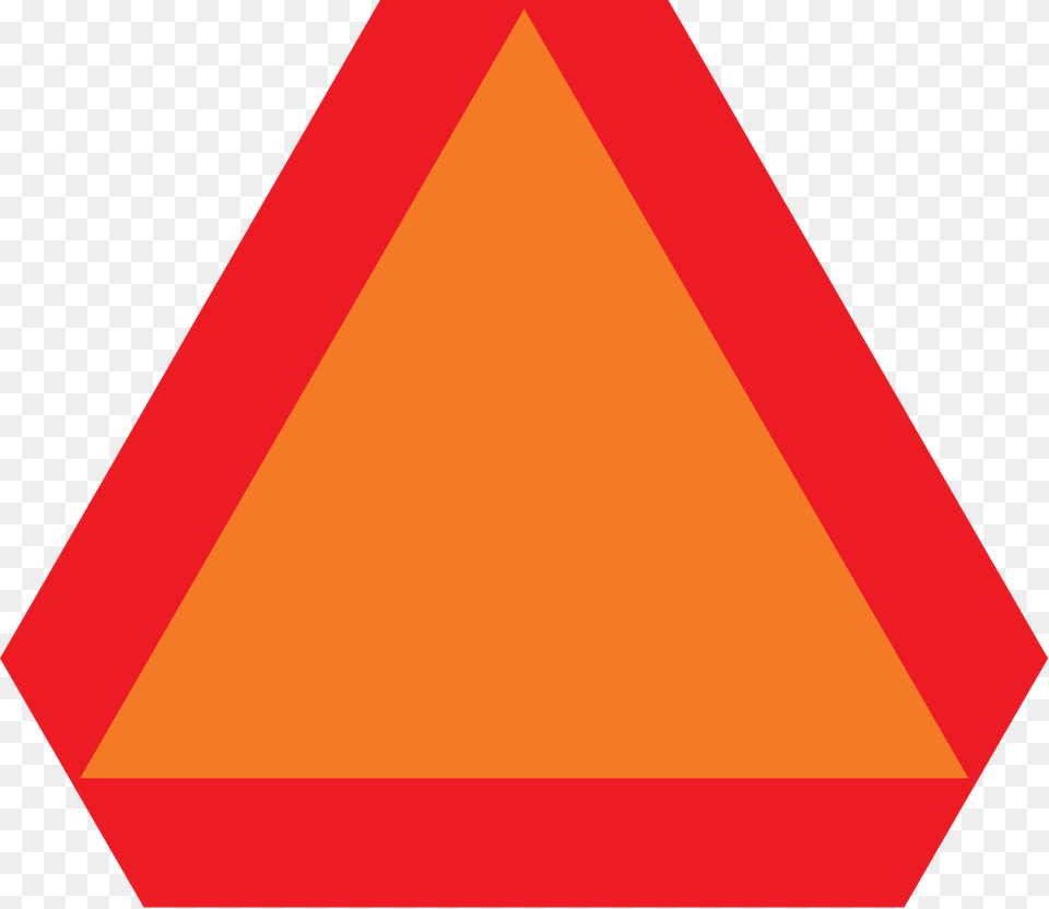 Vector Back Triangle Tractor Slow Moving Sign Free Transparent Png