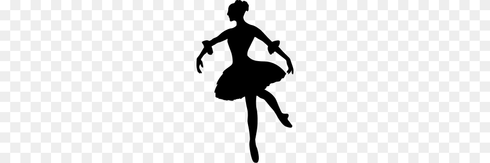 Vector Ballet Dancer Silhouette, Gray Png