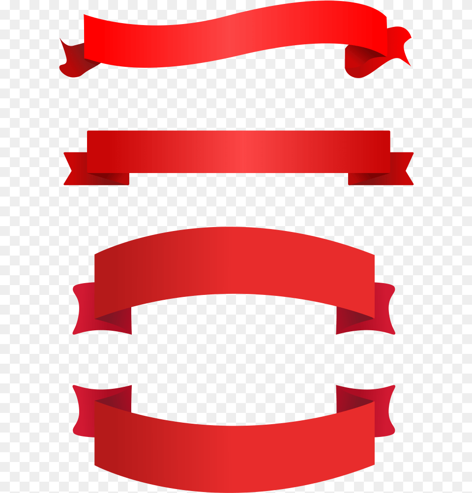 Vector Banners Ribbons 4 Image Red Ribbon Vector, Dynamite, Weapon Free Png Download