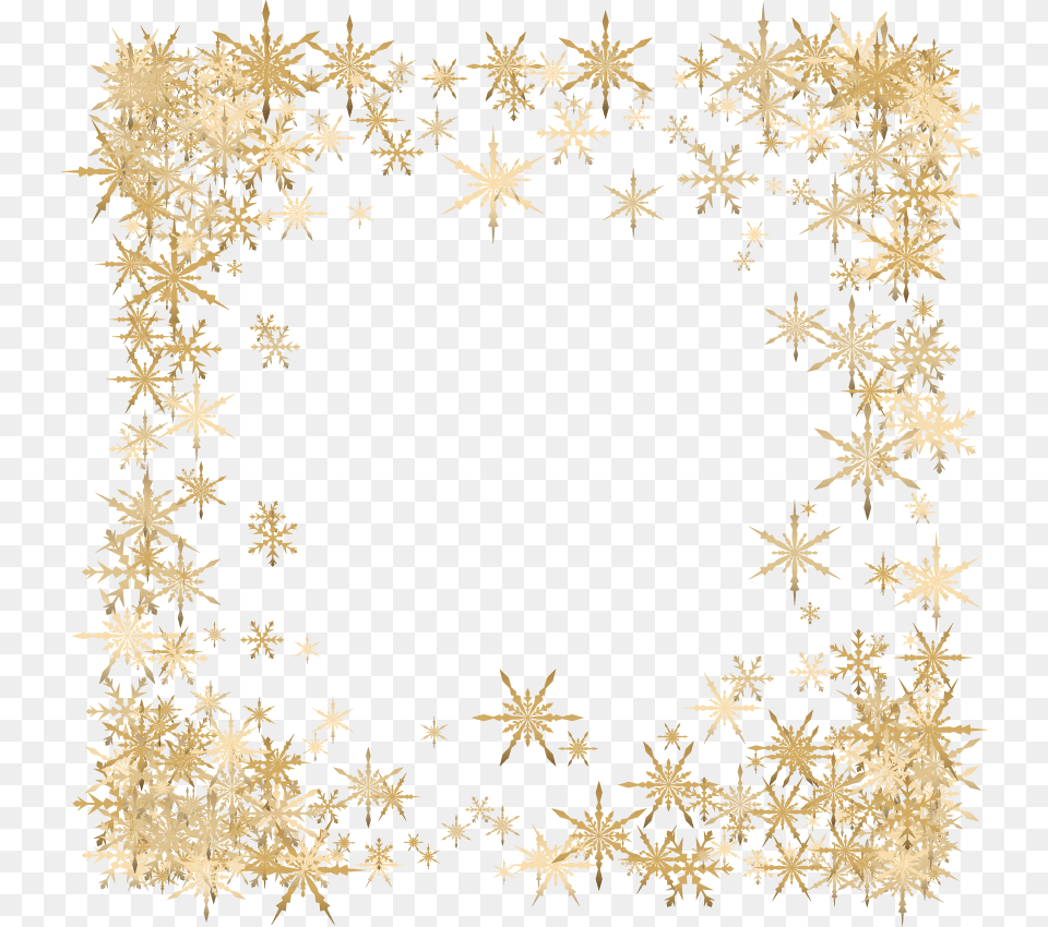 Vector Beautiful Snowflake Border Download Vector Clipart Snowflake Border, Art, Floral Design, Graphics, Pattern Png