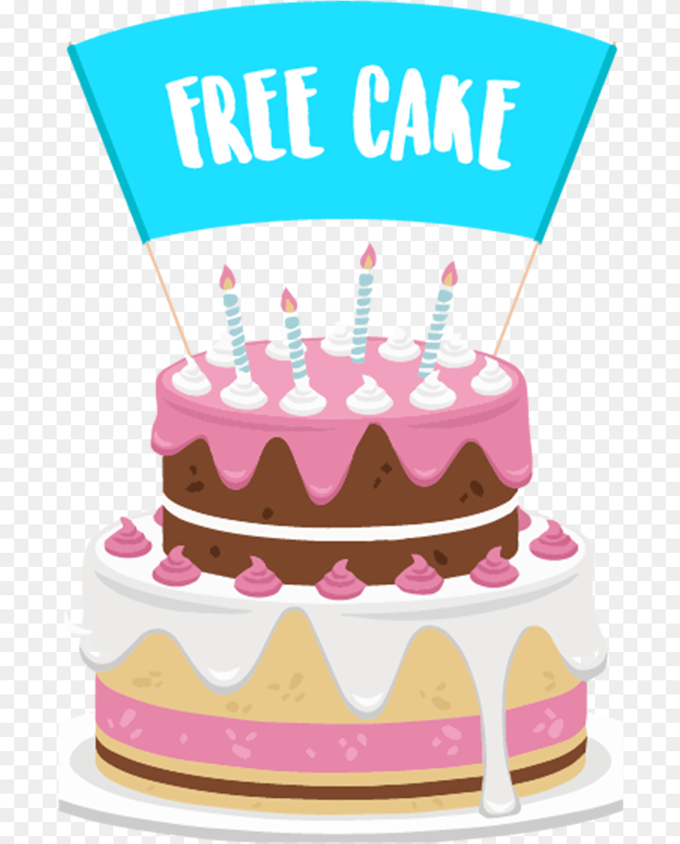 Vector Birthday Cake Download Birthday Cake Vector, Birthday Cake, Cream, Dessert, Food Png Image