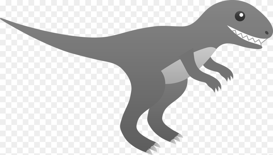 Vector Black And White Dinosaur, Animal, Reptile, T-rex Free Transparent Png