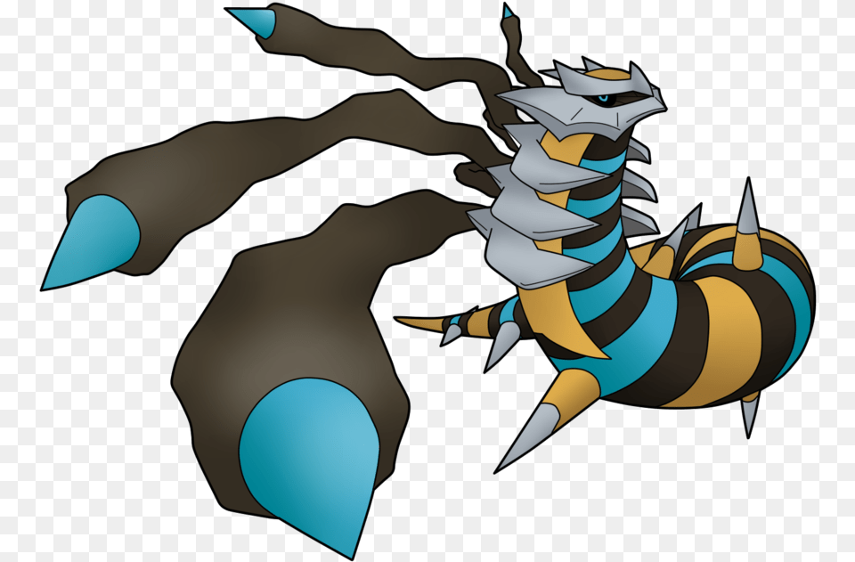 Vector Black And White By Xstrawberry Queenx Shiny Giratina Origin, Electronics, Hardware, Animal, Bee Free Png Download