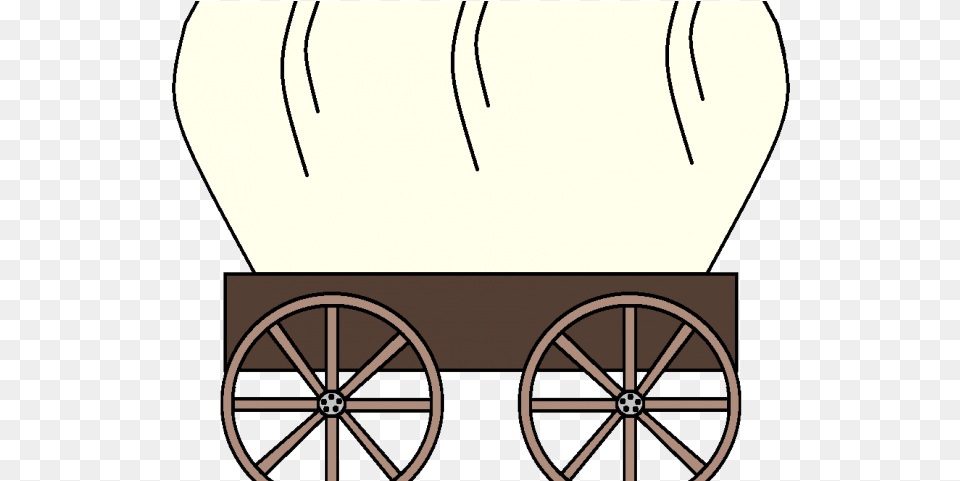 Vector Black And White Download Covered Cliparts Clipart Oregon Trail Wagon, Machine, Transportation, Vehicle, Wheel Free Transparent Png