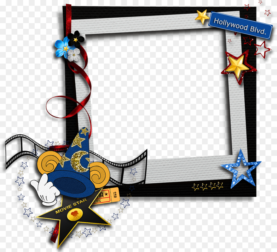 Vector Black And White Kids Transparent Picture Frame, Blackboard Free Png