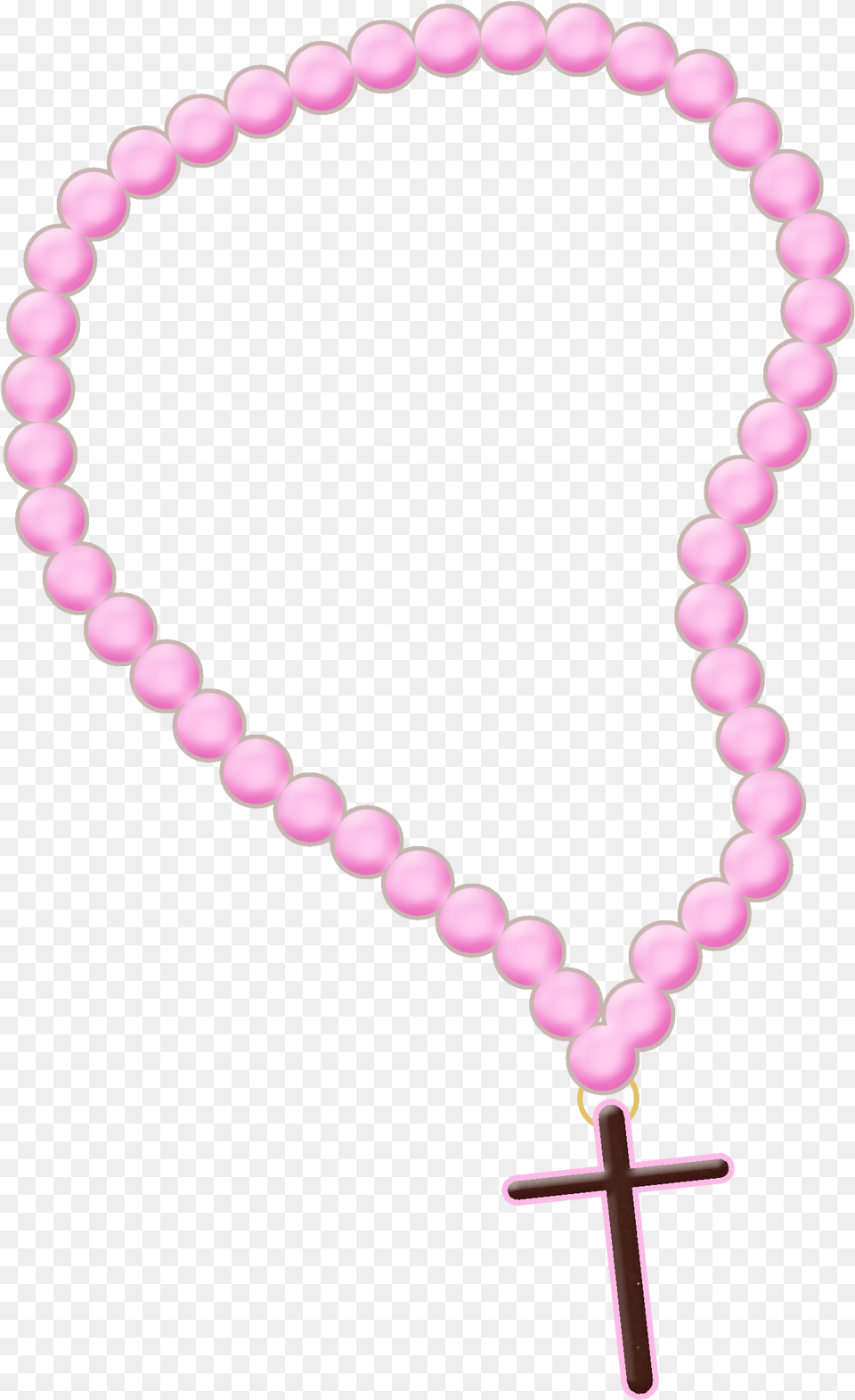 Vector Black And White Pink Rosary Clipart Rosario Clipart, Accessories, Bead, Bead Necklace, Jewelry Free Png Download