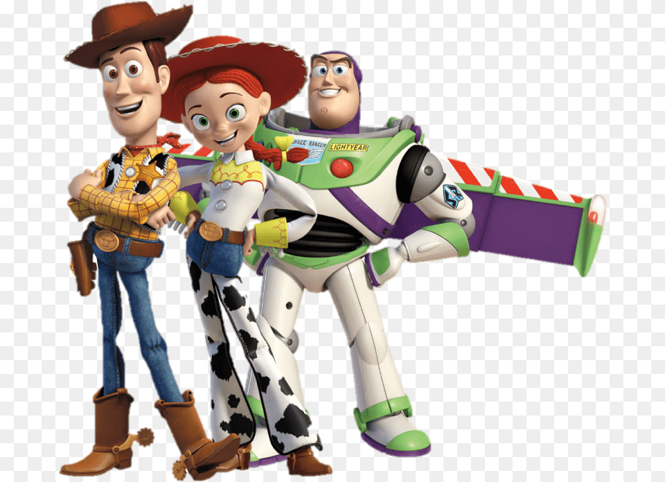 Vector Black And White This Franchise Was Created By Woody Buzz Y Jessie, Head, Boy, Child, Person Png Image