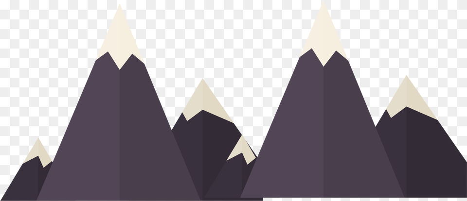 Vector Black Creative Snow Mountain Triangle, Lighting Free Png Download