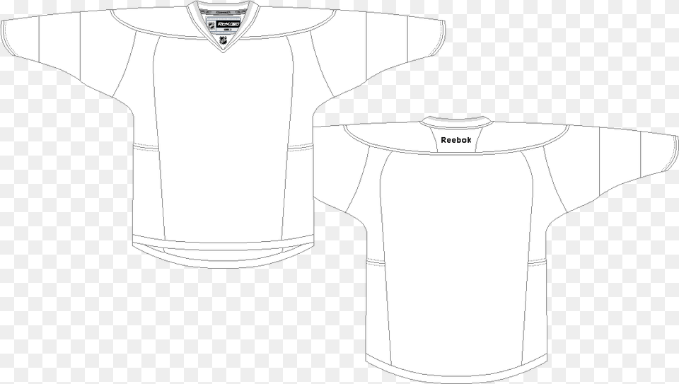 Vector Blank Hockey Jersey Template, Clothing, Shirt, T-shirt, Person Free Png Download