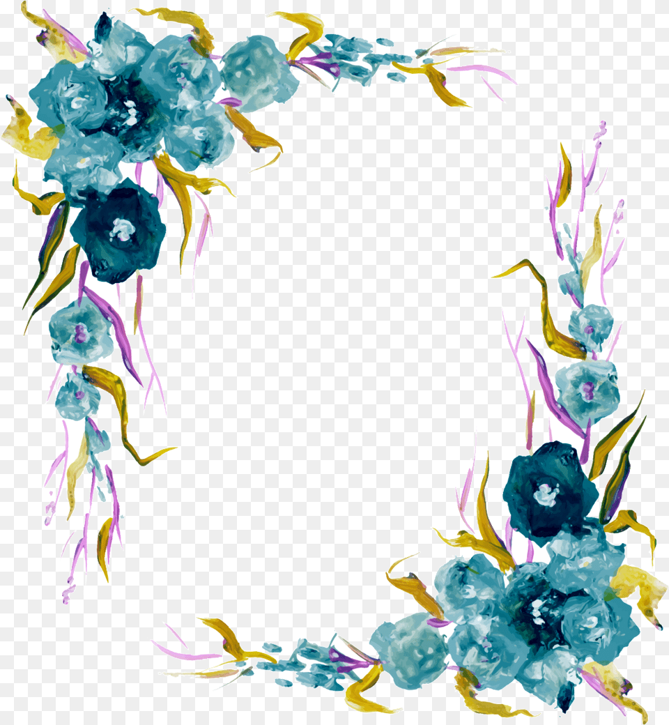 Vector Border Flowers, Accessories, Jewelry, Art, Floral Design Free Transparent Png