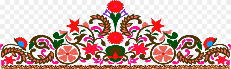 Vector Border Patch For Textile Floral Design, Pattern, Art, Floral Design, Graphics Free Png Download