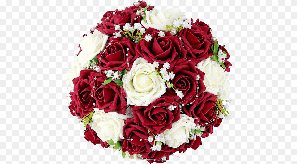 Vector Bouquet Valentine Flower Wedding Bouquet Red And White Roses, Art, Plant, Pattern, Graphics Png Image