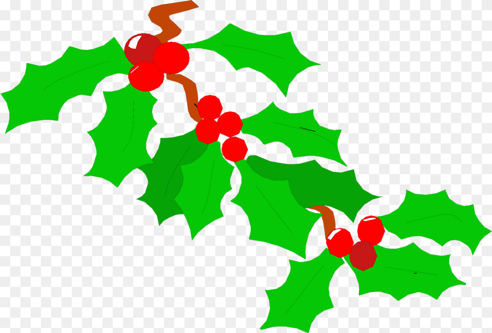 Vector Bush Holly Holly Clipart No Background, Leaf, Plant, Food, Fruit Free Png
