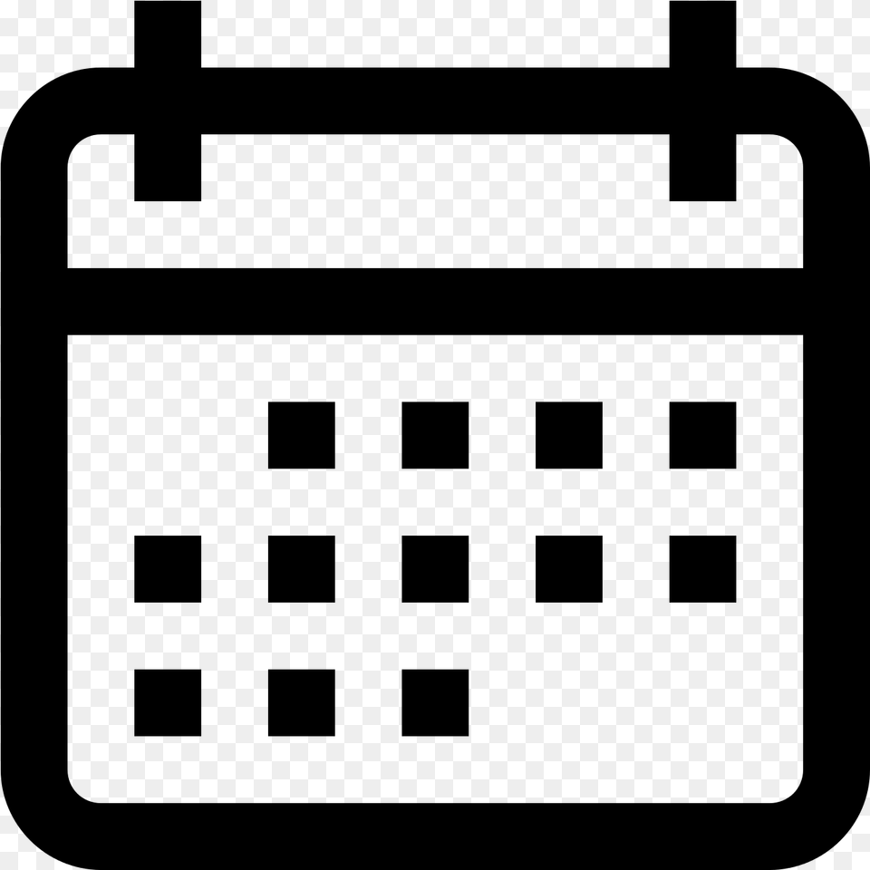 Vector Calendar Icon, Gray Free Png