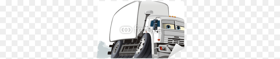 Vector Cartoon Delivery Cargo Truck Wall Mural Cartoon Delivery Truck, Trailer Truck, Vehicle, Van, Transportation Free Png Download
