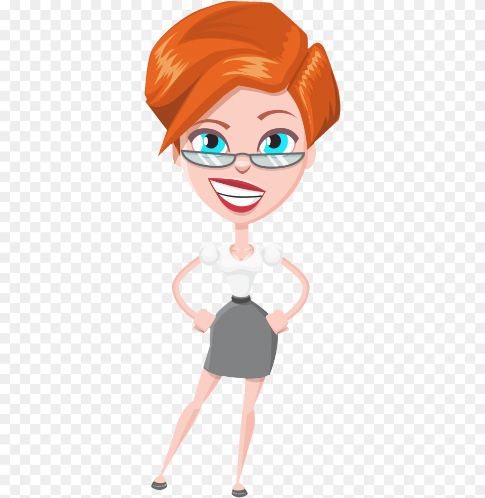 Vector Cartoon Woman, Book, Comics, Person, Publication Png