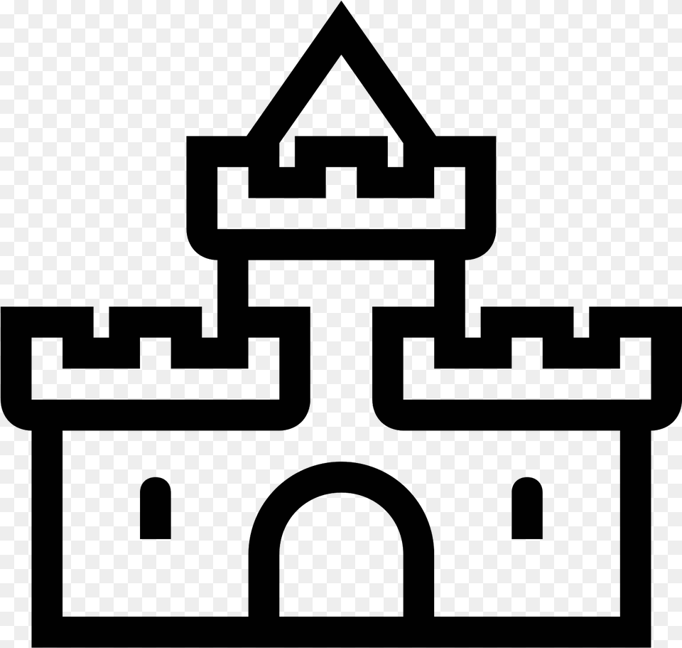 Vector Castle, Gray Png Image