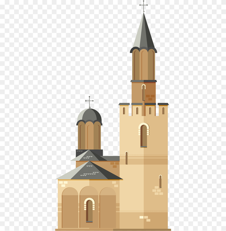 Vector Castle Flat Parish, Architecture, Bell Tower, Building, Cathedral Free Png