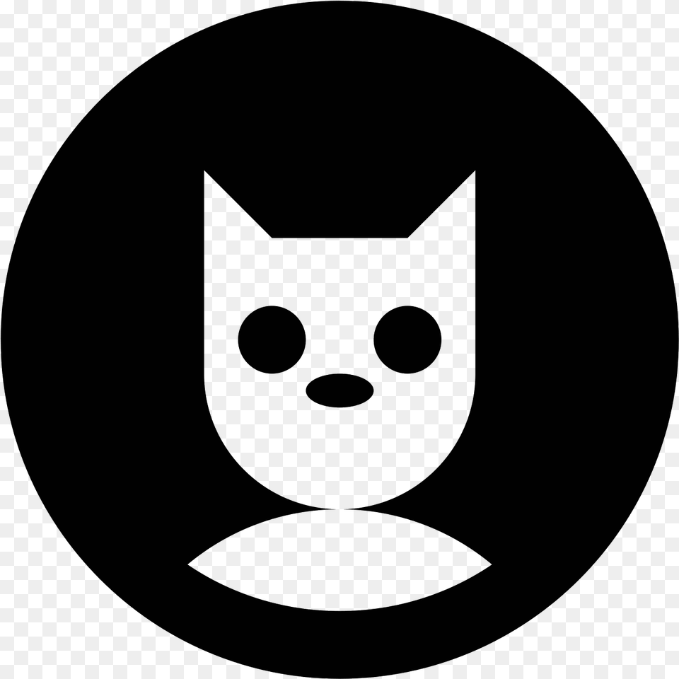 Vector Cats Profile Circle, Gray Png Image