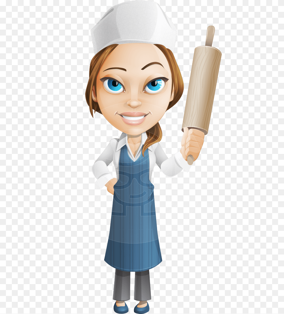 Vector Chef Woman Character Chef Cartoon Character, People, Person, Baby, Face Free Transparent Png