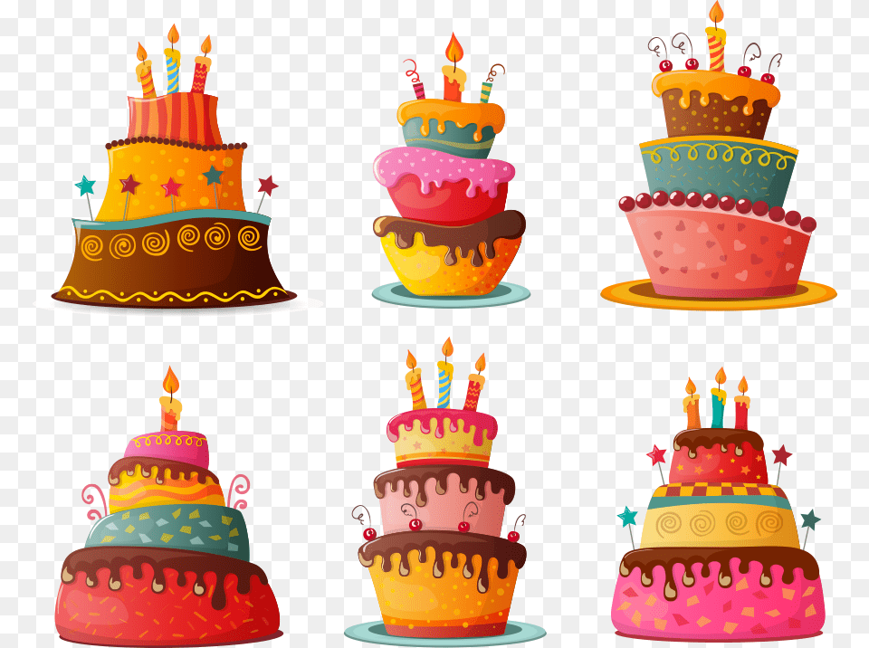 Vector Chocolate Birthday Cake Cupcake Cartoon Clipart Transparent Birthday Cake Vector, Birthday Cake, Food, Dessert, Cream Png Image