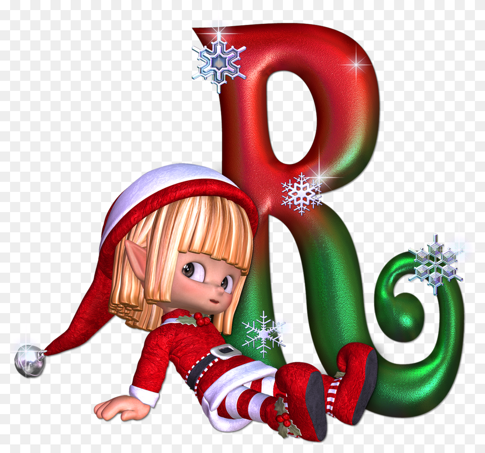 Vector Christmas Alphabet Letters, Elf, Baby, Person, Face Free Png