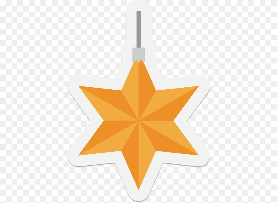 Vector Christmas Star Sticker Mirage Iii Israeli Air Force, Star Symbol, Symbol, Leaf, Plant Free Png