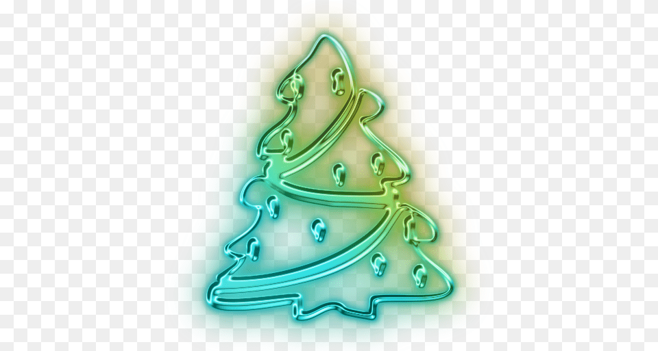 Vector Christmas Tree Icon Icons Christmas Neon, Accessories, Ornament, Gemstone, Jewelry Free Png Download