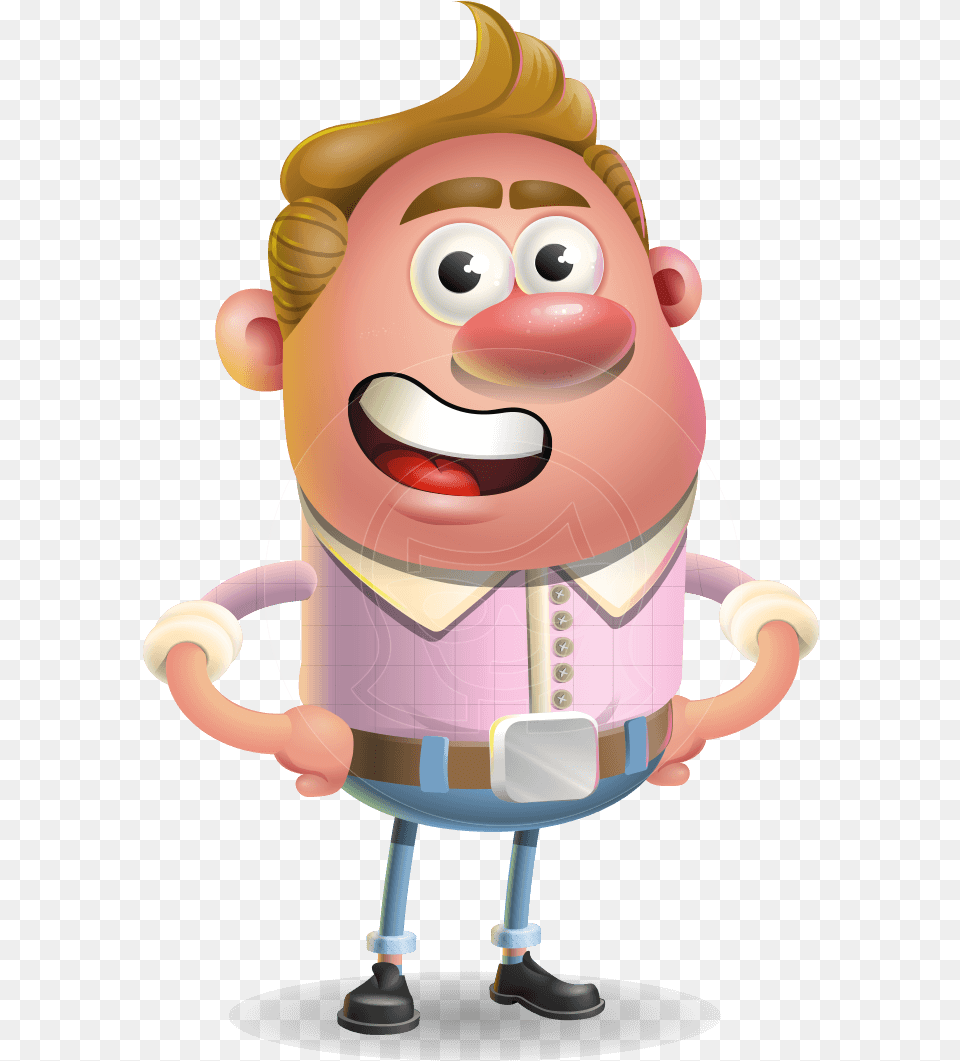 Vector Clay Business Man Cartoon Character Design Aka Cartoon With Blond Hair Male, Toy Png