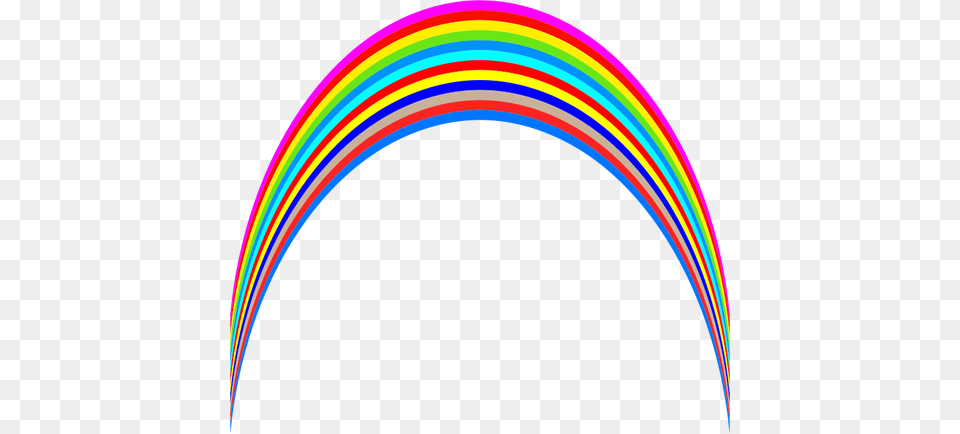 Vector Clip Art Of Arched Rainbow, Hoop, Light Free Png Download